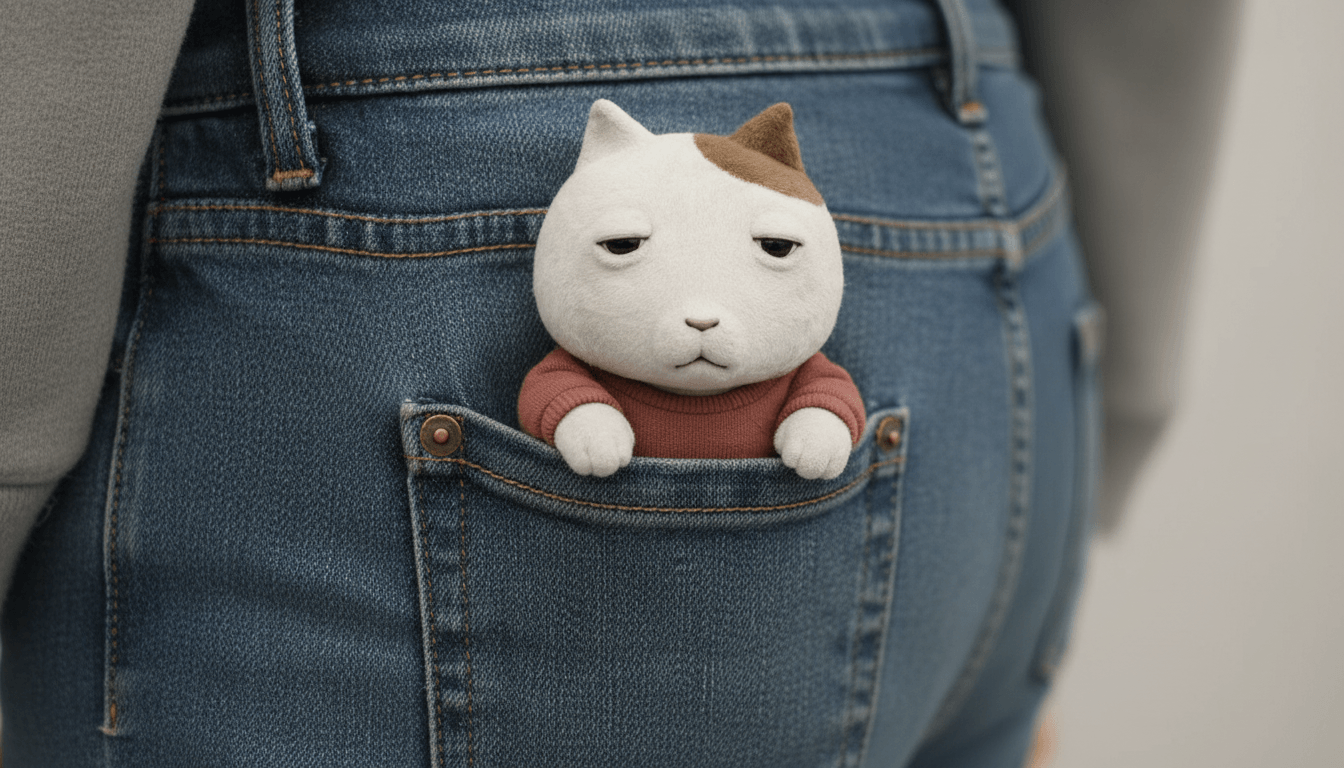 pocKET sitting in the back pocket of a pair of blue jeans